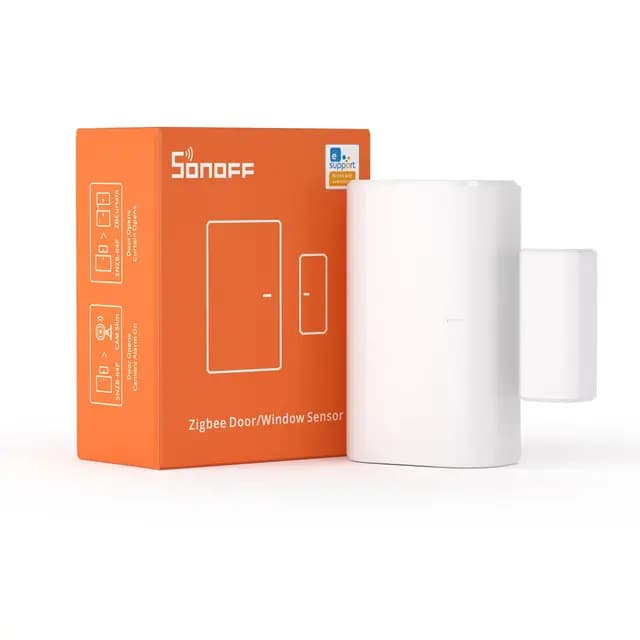 SONOFF Sensor Zigbee Puerta Ventana SNZB-04P, Sensor de Alarma de Seguridad,Escena Local Inteligente,Requiere Zigbee Hub(Se Vende por Separado),Compatible con Alexa, Google Home.
