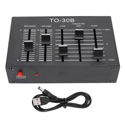Ecualizador EQ, Estéreo 3 Bandas, Control de Volumen, Preamplificador HIFI NE5532, para Música, Grabación, DJs, Hogar, Audio Profesional