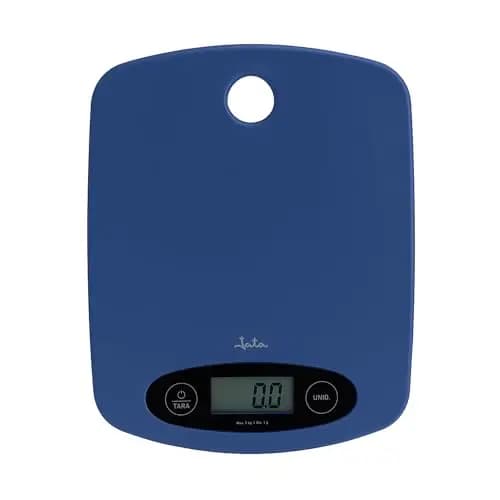 JATA HOGAR HBAL0350 - Báscula de Cocina Digital 5 kg / 1 g, Pantalla LCD Grande, Función Tara, Conversión g/kg/lb/oz, Balanza Electrónica Alta Precisión