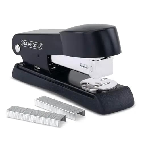 Rapesco A52600B3 Minno Grapadora Metálica, Capacidad de 20 Hojas, Usa Grapas 26 y 24/6 mm, Negro