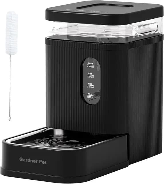 Gardner Pet GP01B Dispensador de Agua por Gravedad 6,5 L Negro