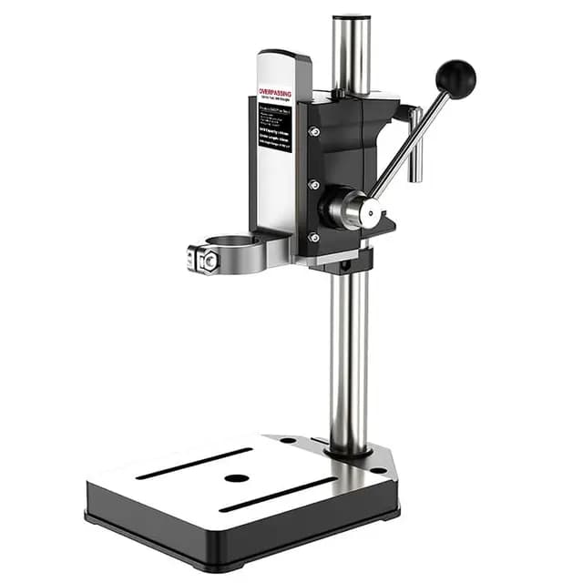 Soporte Para Taladro De Mano, Banco De Trabajo Para Taladro De Sobremesa, Soporte De Punzón Ajustable, Herramienta De Reparación Con Base De Aleación De Aluminio, Perforación, Rectificado Y Corte