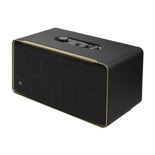 JBL Authentics 500, altavoz inteligente conectado de alta fidelidad, con WiFi, Bluetooth y asistente de voz, Dolby Atmos, diseño retro, negro – Imagen 1