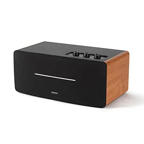 EDIFIER D12 Sistema de altavoces estéreo compacto (70 W) con Bluetooth 5.0 y control remoto por infrarrojos: perfecto para el comedor - la cocina y el lugar de trabajo