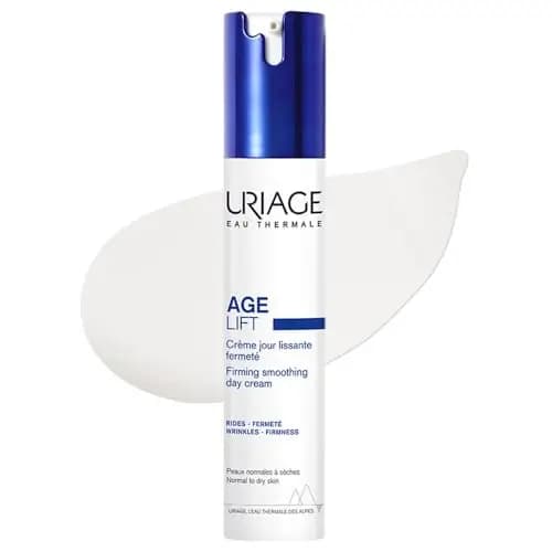Uriage Age Lift Crema Antiedad con Protector Solar SPF30. Crema diaria para rostro, cuello y escote con Retinol y Ácido Hialurónico - Menos arrugas, mayor firmeza. Textura cremosa no grasa - 40ml