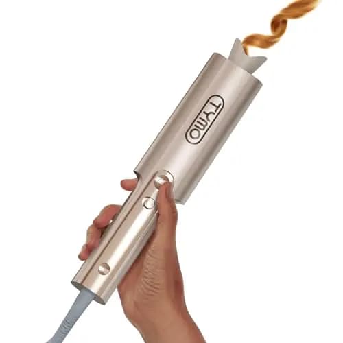 Rizador de Pelo Automatico - TYMO Curlpro Plus Rizador pelo Ondas Automático Rizos Grandes 25mm Beach Waves Moldeador Tenacilla para Pelo Largo Hair Curler Anti-Quemaduras Calentamiento Rápido Dorado