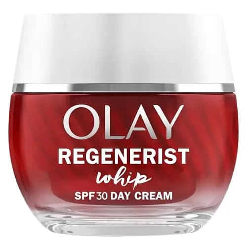 Olay Regenerist Whip Crema Facial de Día SPF30, Hidratante Ligera Antiarrugas y Reafirmante con Niacinamida Antienvejecimiento y Péptidos, 50 ml (El packaging puede variar) – Imagen 1