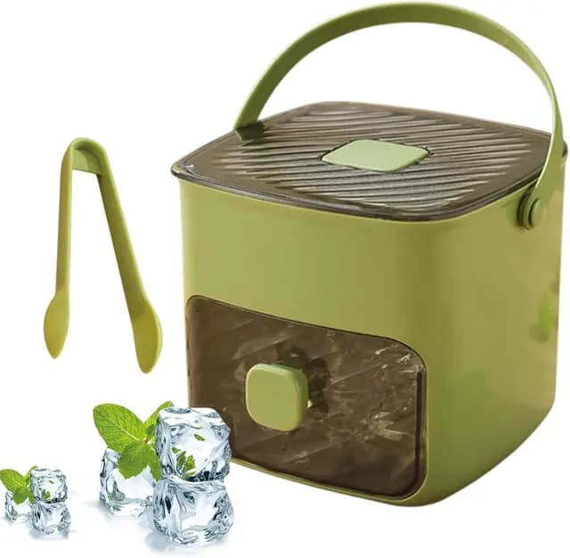 Quick Release Ice Cube Tray con Palanca Empujadora, Máquina de Hielo Maker Contador de Cocina, Presión Fácil Hielo Maker, Molde de Silicón 48-Cubos para Cocktails, Café, Jugo