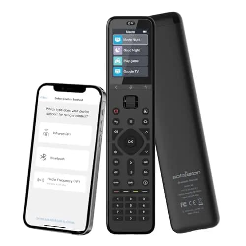 SofaBaton U3 - Mando a Distancia Universal Universal Todo en uno con aplicación para TV/Soundbar/DVD/BLU-Ray/proyector y más, Global Macro & Bluetooth One-to-Many & Air Mouse & Google Voice