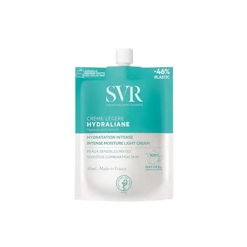 SVR – Hydraliane Crème Légère – Hidratante 24 horas – Calma, suaviza y protege – Para pieles normales a mixtas, incluso para piel sensible – Ácido hialurónico, glicerina, manzanilla – 40 ml – Imagen 1