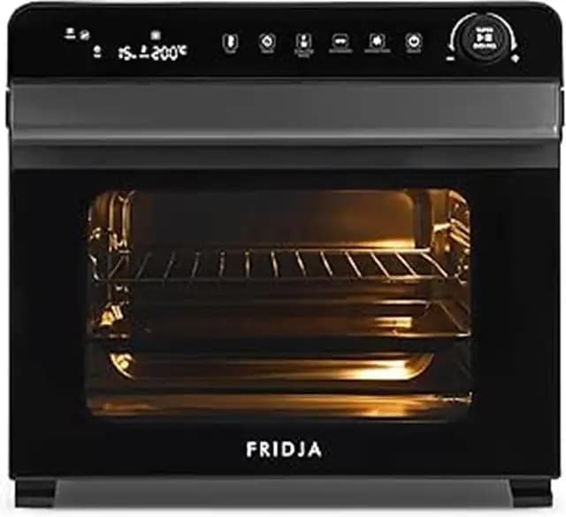 Fridja F77 Horno Súper Pro de 30L – Horno Freidora de Aire Digital LED Premium – 18 Programas Inteligentes, Función de Asador Giratorio (Rotisserie), Fácil de Limpiar, Rápido, Potente y Versátil, Inte – Imagen 1