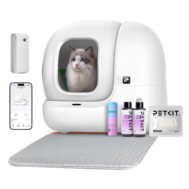 PETKIT Pura MAX 2 Arenero Gatos Autolimpiable, Inodoro para Gato, Arenero Autolimpiable para Gatos, Anti-Fugas, xSecure/Eliminación de Olores/Control de APP/76L, para Varios Gato