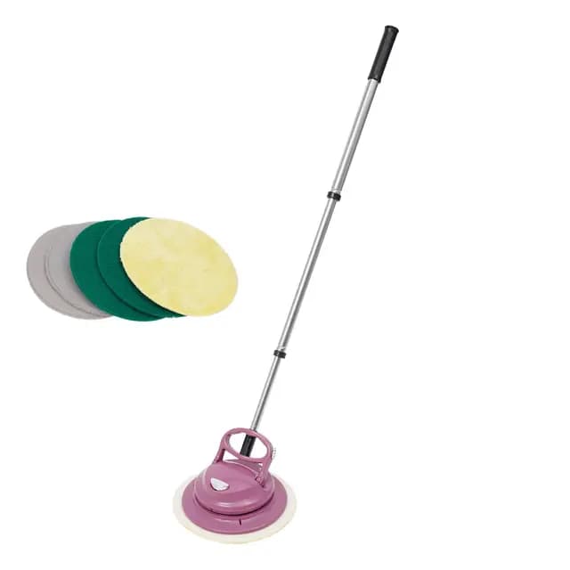 Limpiador de suelo eléctrico y pulidor flotante, fregona eléctrica con iluminación LED, 36 W, 160 rpm
