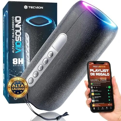 Altavoz Bluetooth Portatil 20W [Sonido Premium] + QR Playlist De Música | Altavoz Portatil Potente | 5.3 Bluetooth | Altavoz Bluetooth Potente Impermeable IP54 para Viajes/Fiestas