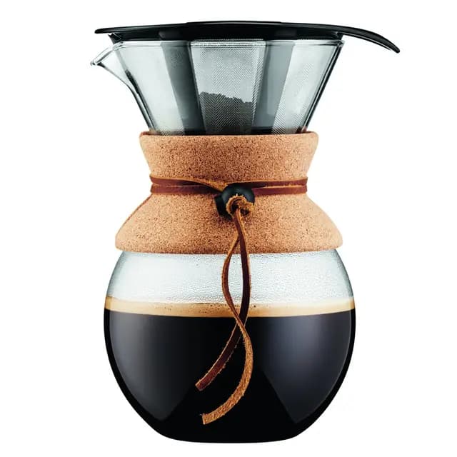 Pour over: cafetera de goteo con filtro permanente, 1.0 l