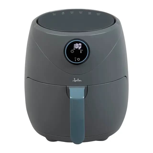 JATA JEFR1229 - Freidora de Aire 5L sin Aceite, 1450W, 200ºC, Pantalla Digital, Programas Automáticos, Antiadherente sin BPA, Temporizador 60 min