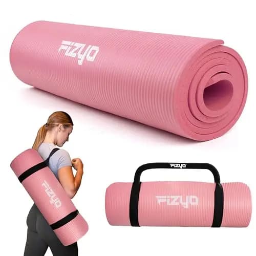 Fizyo Esterilla de Yoga Gruesa Antideslizante NBR – Colchoneta para Pilates, Gimnasio y Fitness, Caucho Sintético Resistente para Entrenamiento, Ejercicio y Relajación, 190 x 60 cm