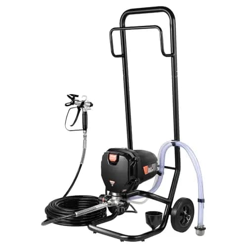 VEVOR Pulverizador de pintura sin aire enrollable 750W 3000psi pulverizadores de pintura Máquina de pintura en aerosol Sistema de pulverizador de pintura sin aire de alta presión con manguera de 7,6 m