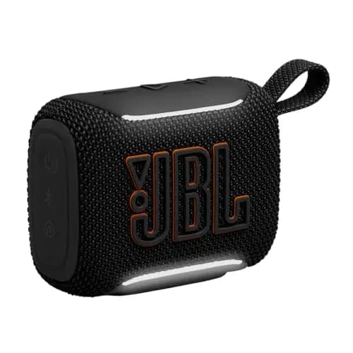 JBL GO 5 Altavoz Bluetooth ultraportátil con Sonido Big JBL Pro y Graves Fuertes, emparejamiento AirTouch, diseño Impermeable y Tiempo de reproducción de 10 Horas, Color Negro