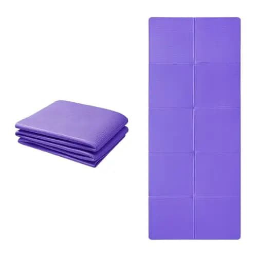 Good Nite Esterilla de Yoga Plegable, Antideslizante, portátil, Ligera, para Gimnasio, Pilates, Deportes, Viajes, Ejercicio, para Mujeres y Hombres, 183 x 61 x 0,6 cm