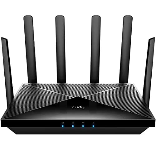 Cudy P5 5G NR Indoor SA NSA WiFi 6 Router, AX3000 Dual SIM 5G Cellular Router, Qualcomm IPQ5018, SDX62 Module, 4 x 4 MIMO, Antenas Desmontables, VPN, Zerotier, Cloudflare