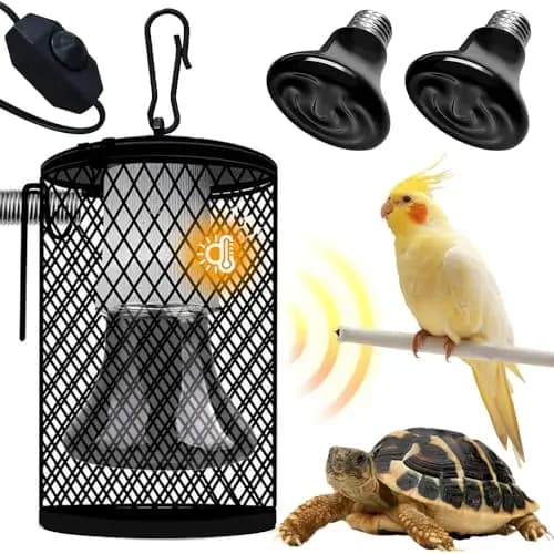 Lámpara de Calor Para Reptiles,Vombilla c Alor pollitos,Lámpara de Calentamiento tTortuga,Reptiles, tortugas, Quelonios, Lagartijas, Polluelos, Lámpara Calefactora para Animales de Criadero