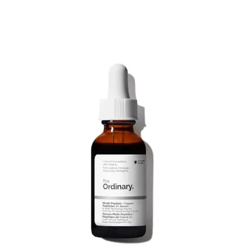 The Ordinary Multi-Peptide + Copper Peptides 1% Serum, Fórmula con Multipéptidos y Péptidos de Cobre, Sérum antiedad para las líneas de expresión y la elasticidad de la piel, 30 ml