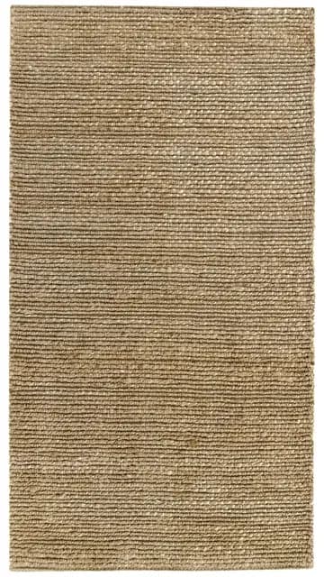 HAMID - Alfombra de Yute Giralda 100% Fibra de Yute Natural, Alfombra Suave y de Alta Resistencia, Tejida a Mano, Alfombra de Salón, Comedor, Dormitorio, Pasillo, Color Natural (110x60m)