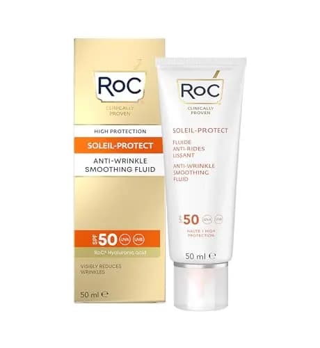 ROC Soleil-Protect Anti-Wrinkle Smoothing Fluid SPF50 50 ml – Imagen 1