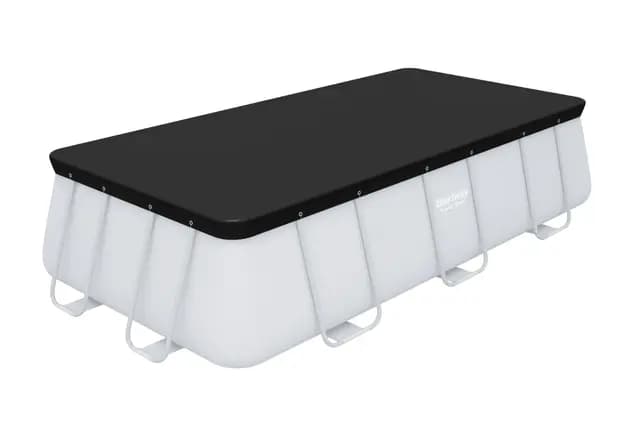 BESTWAY Cobertor de Invierno Rectangular 396x185 cm para Piscinas Rectangulares de 412x201 cm o 404x201 cm Negro