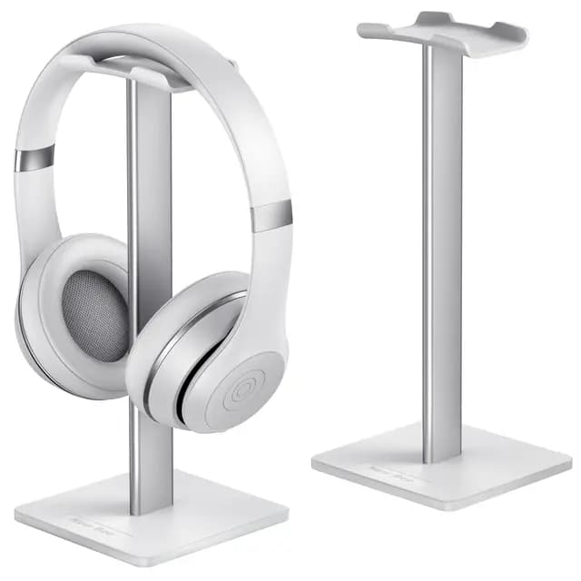New Bee Soporte para auriculares, barra, Flexible, de aluminio, con reposacabezas ABS, Base sólida para todos los tamaños de auriculares