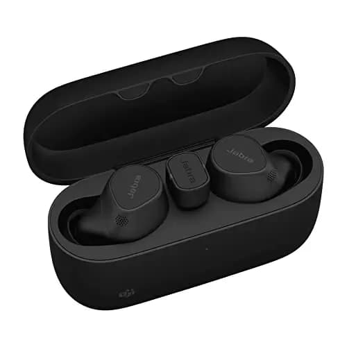 Jabra Evolve2 Buds, Auriculares Bluetooth Intraaurales Inalámbricos, Cancelación Activa de Ruido y Tecnología MultiSensor con 4 Micrófonos, Certificados para MS Teams, Negro – Imagen 1
