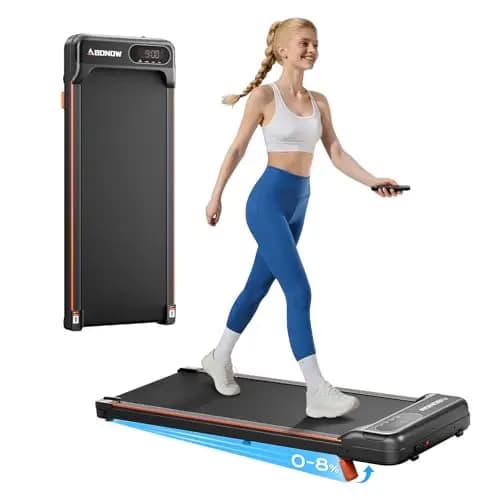 Walking Pad with Incline, 1-6 Km/H 8% Portable Under Desk Walking Treadmill, Exercise Equipment For Home Office Use, Quiet Running Machine