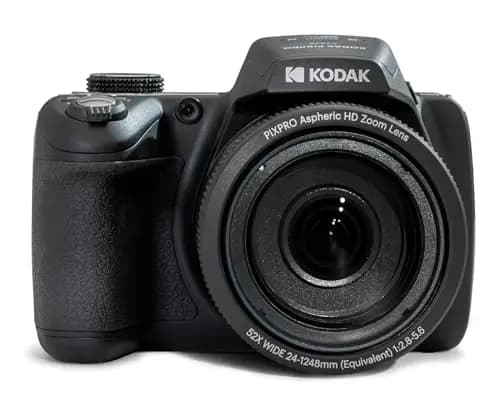 KODAK Pixpro Astro Zoom AZ528 - Appareil Photo Numérique Bridge, Zoom X52, Grand Angle de 24 mm, 16 Mégapixels CMOS, LCD 3", Wi-Fi, Rafale 6 i/s, Contrôle Sans Fil - Noir