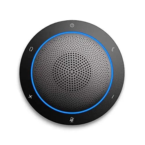 Bluetooth Conference Speakerphone Micrófono inalámbrico y Altavoz para teléfono móvil y computadora, USB Office Speakerphone para Skype, Zoom