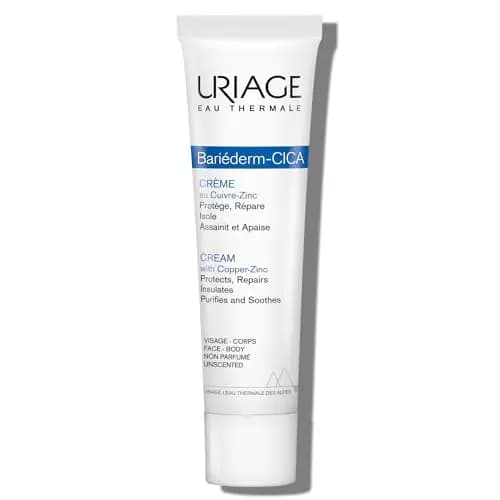 URIAGE BARIEDERM-CICA Crema reparadora con cobre-zinc y D-pantenol. Calma y repara piel dañada, cortes o quemaduras. Apta para toda la familia y sin perfume.
