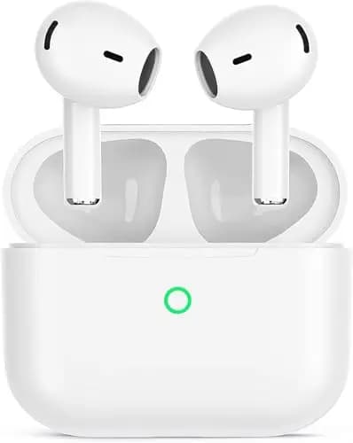 Auriculares Inalámbricos, Auriculares Bluetooth 5.3 In Ear Audifonos Inalambricos con 4 ENC Cancelacion de Ruido Mic, 50H HiFi Estéreo Cascos, Control Táctil IP7 Impermeable para iPhone Android iOS