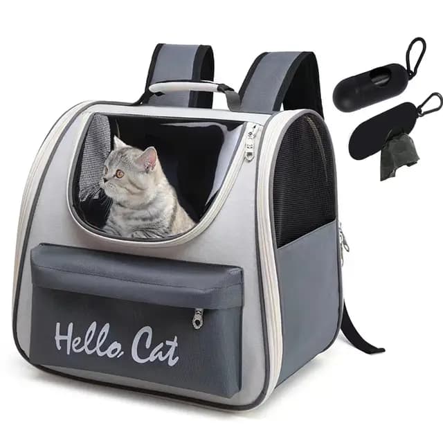 Mochila para Gatos, Mochila Cápsula Espacio para Mascotas,Mochila Transportín Gato Bien Ventilado,Bolsa portátil para Gatos,Bolsa de Transporte para Para Gatos y Perros Pequeños