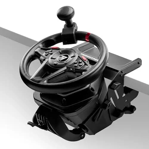 Thrustmaster T128 SimTask Pack - Volante Force Feedback con Steering Kit para Simulación de Camiones y Granja, Ángulo de Volante Ajustable, Compatible con PS5, PS4 y PC