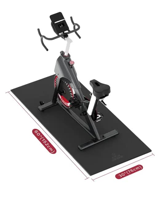 HAPBEAR Esterilla Bicicleta Estatica-152×76cm×6mm, Antideslizante, Tapete para Equipo de Ejercicio, Cintas de Correr, Bicicleta estática, Elíptica，Banco De Pesas, Aparatos de Fitness – Imagen 1
