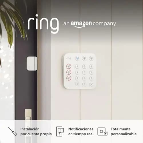Kit de Ring Alarm - S | Sistema de seguridad para el hogar con alarma y vigilancia asistida opcional - Sin compromisos a largo plazo | Compatible con Alexa | 30 días gratis de Ring Home