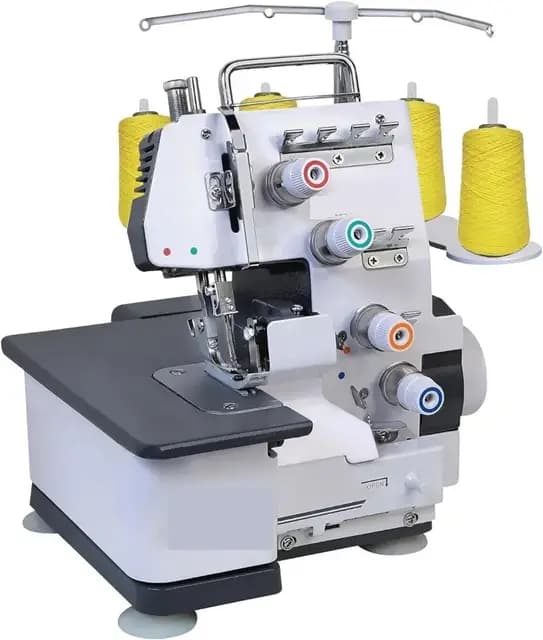 Máquina de Coser, remalladas semiindustriales y overlock con Marco metálico y Capacidad para 3-4 Hilos - Máquina de Coser overlock