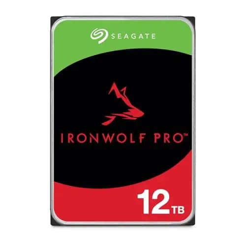 Seagate IronWolf Pro 12TB, Enterprise HDD NAS interno, CMR, SATA a 6 Gb/s, 7200 RPM, caché de 256 MB para almacenamiento conectado a red RAID, servicios Rescue, Paquete Abre-fácil (ST12000NTZ01)