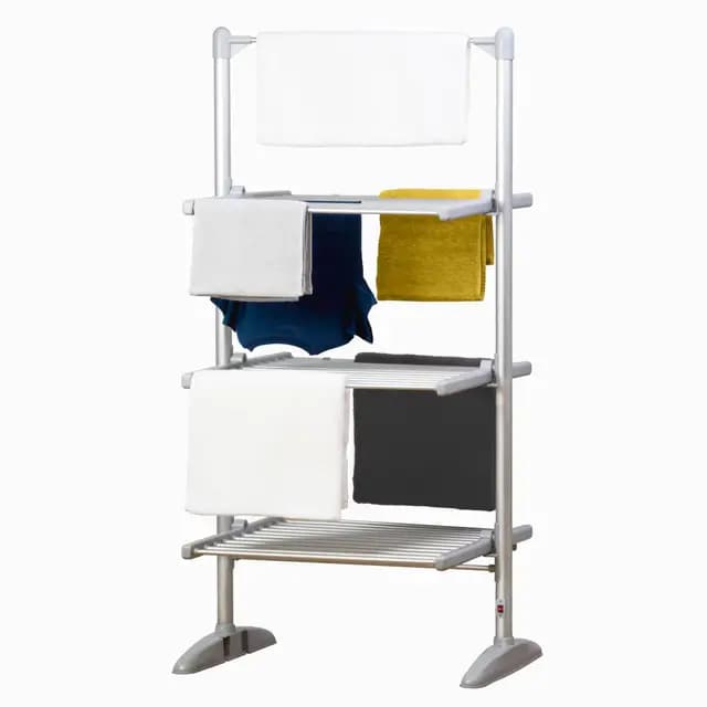 Status Tendedero de Ropa con calefacción, tendedero de Aluminio, tendedero eléctrico de 3 Niveles 248 W, AHCA-248W1PKB5