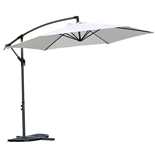 Angel Living 3M Jardin Cantilever Sombrilla Patio Exterior Paraguas Colgando Banana Sun Shade