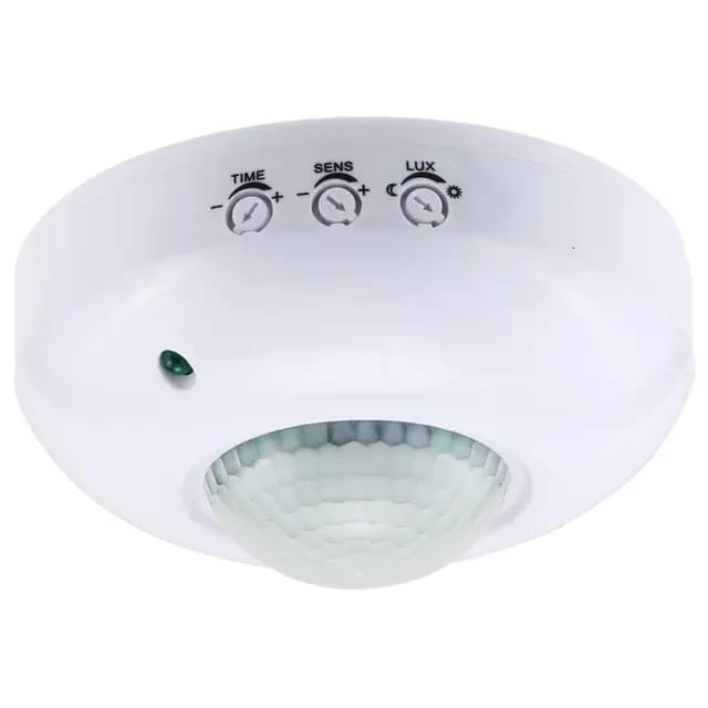 Greluma 1PC Sensor de ocupación de Montaje en Techo,Interruptor de Sensor de Movimiento PIR de 220-240V,Interruptor de luz Detector de Movimiento de Alta sensibilidad,Rango de detección de 6 m a 360°