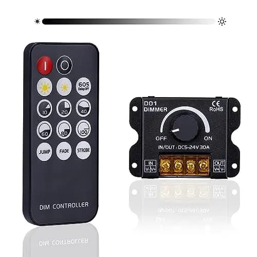 goming dc 5-24v 30a rf led dimmer pwm