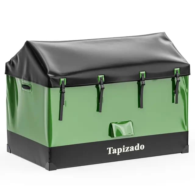 Cajas de almacenamiento para exteriores extra grandes de 310 galones, contenedor impermeable de 1170L para guardar cojines de muebles de patio, accesorios de piscina, herramientas de jardín y