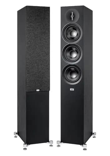 ELAC Debut F5.3 - Altavoz Columna: Ideal para transmitir música a través de su Sistema estéreo, también en el Marco de un Sistema Envolvente 5.1, Sonido Legendario, diseño Elegante - Altavoz pasivo
