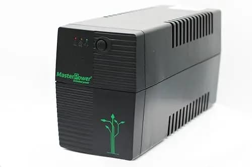 Master Power, Sistema de Alimentación Ininterrumpida SAI, UPS 650 VA, Tensión Constante de Salida 360W, 2 Enchufes Schuko